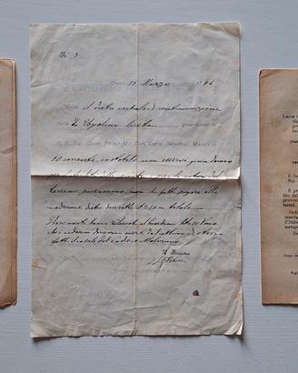 Documenti Antichi 1894-1907 Regno Italia e Viterbo