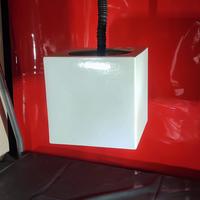 Lampadario ceramica smaltata bianco