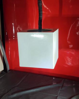 Lampadario ceramica smaltata bianco