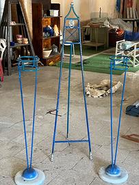 Set decorativo da giardino in ferro battuto