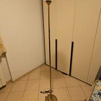 Piantana in ottone con vetro di Murano