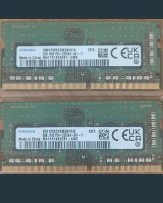 RAM ddr4 16 GB 3200mhz  Notebook 