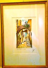 QUADRO “VICOLO” 1989 di VERROCA ACQUAFORTE