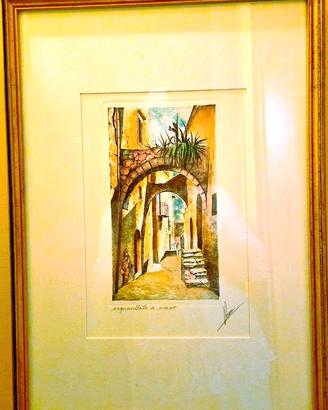 QUADRO “VICOLO” 1989 di VERROCA ACQUAFORTE