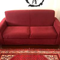 Divano letto artigianale con rete elettrosaldata