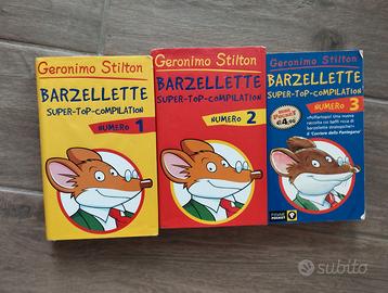 Lotto 3 libri Barzellette serie Geronimo Stilton