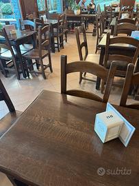 Tavoli in legno bar pasticceria