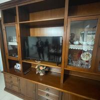 Soggiorno vetrina in legno