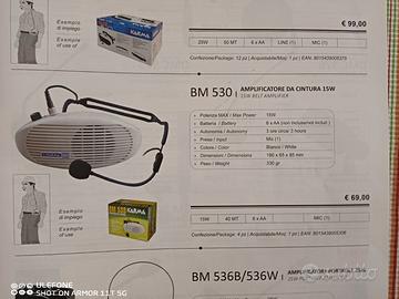 megafono amplificatore per guide turistiche