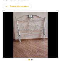 SPALLIERA E PEDIERA IN FERRO BATTUTO