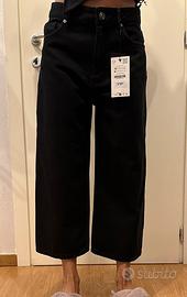 Jeans coulotte  Zara denim nero