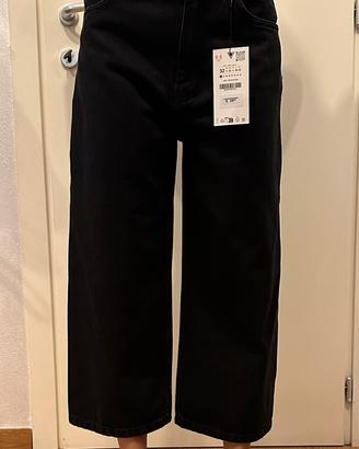 Jeans coulotte  Zara denim nero