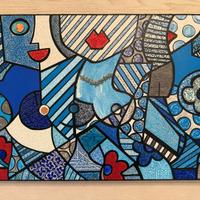 Quadro moderno dipinto a mano