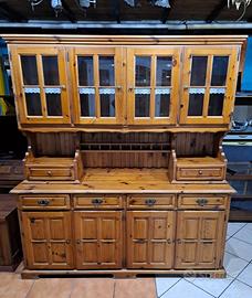 credenza 4 ante in legno massello