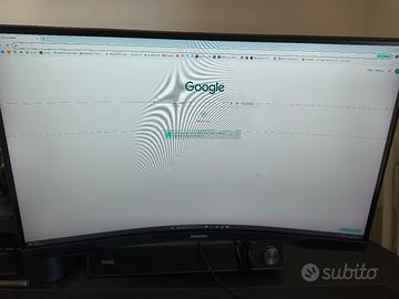 Monitor curvo Samsung g5 2k Con Difetto 