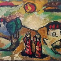 Ermanno besso 1959 olio su tavola