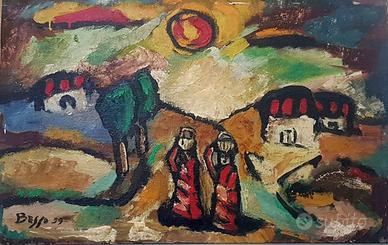 Ermanno besso 1959 olio su tavola