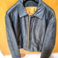 Bomber Vera Pelle Vintage Anni 90 - Old Brow'n 