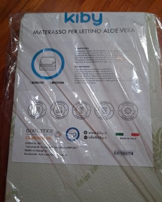 Materasso Lettino Neonato KIBY in Aloe Vera