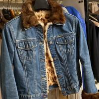 giubbino in jeans  e pelliccia caldissimo