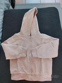 felpa brillantinata rosa