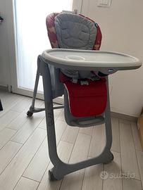 Seggiolone chicco pappa polly recrinabile