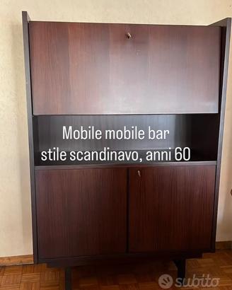 Mobile bar stile scandinavo, anni 60