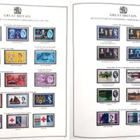 G. BRETAGNA COLLEZIONE COMMEMORATIVI BANDE FOSFORO