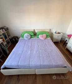 Letti singoli con box e materassi singoli