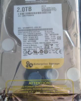 Hard disk Enterprise Western Digital 2TB 7.2K 3.5