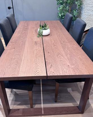 Tavolo Ikea Morbylanga con 6 sedie Bergmund