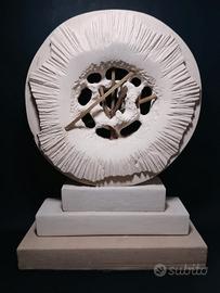 scultura in pietra leccese e legno 