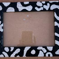 Cornice leopardata dipinta a mano