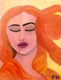 Quadro Dipinto Olio su Tela: Venere - 40x50 cm