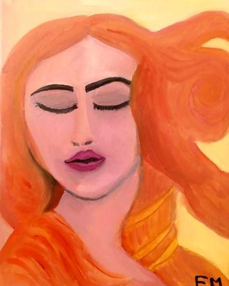 Quadro Dipinto Olio su Tela: Venere - 40x50 cm