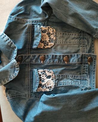 Giubbino jeans bambina