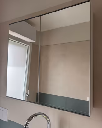 Mobile specchio contenitore bagno