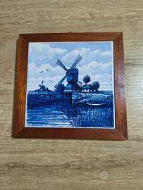 Sottopentola ceramica e legno 