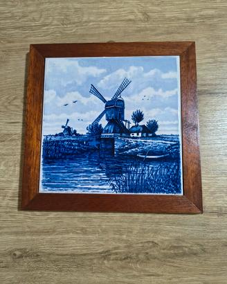 Sottopentola ceramica e legno 