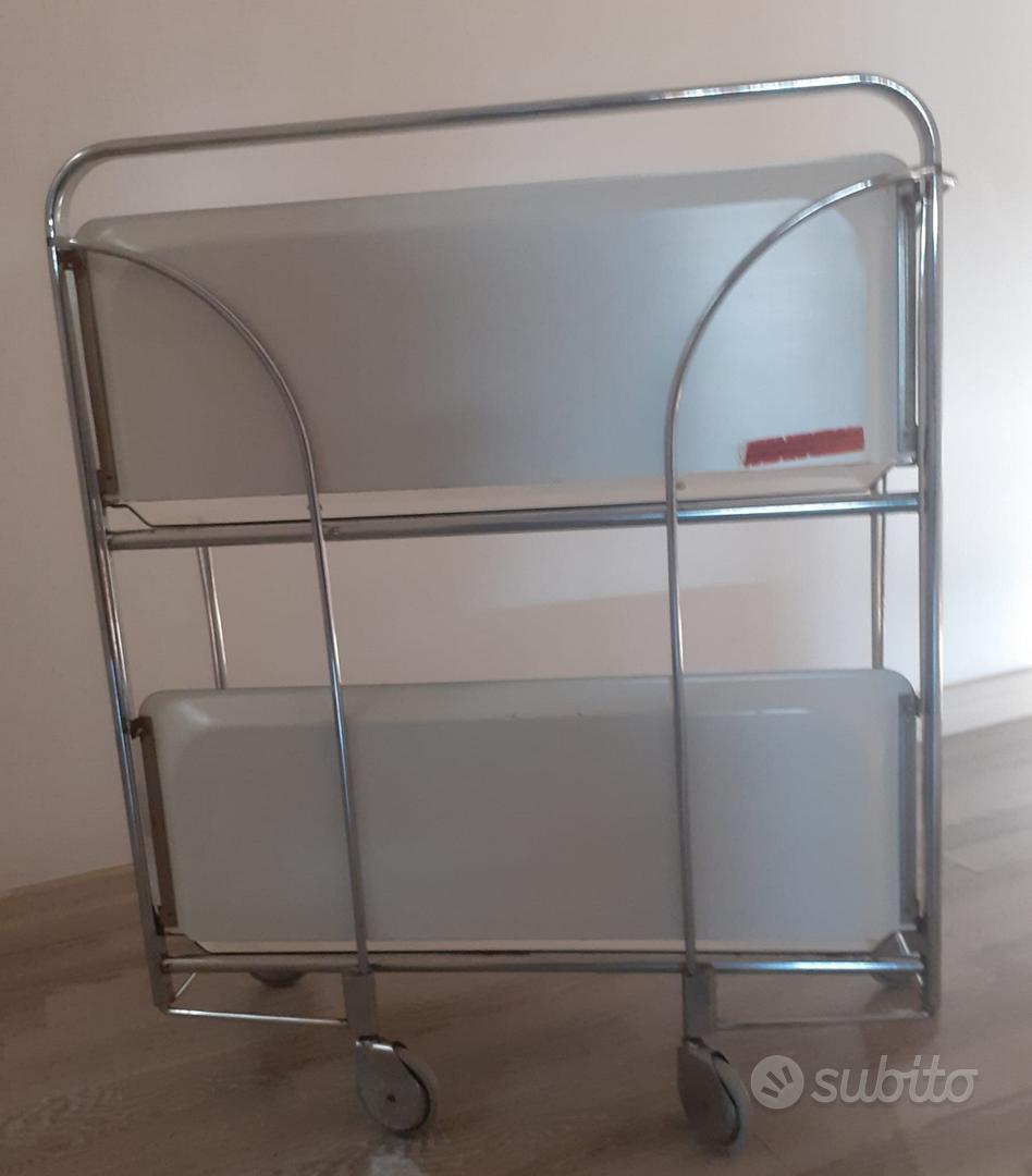 CARRELLO PIEGHEVOLE PORTA VIVANDE ANNI 70 VINTAGE - Arredamento e  Casalinghi In vendita a Ferrara