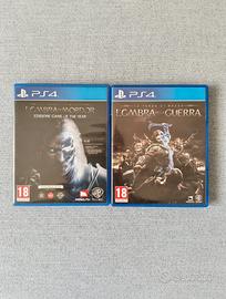 L'ombra di Mordor e L'Ombra della guerra PS4