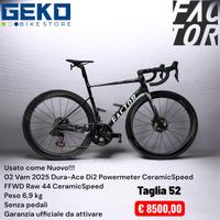 Factor O2 Vam 2025 taglia 52 Dura-Ace Powermeter