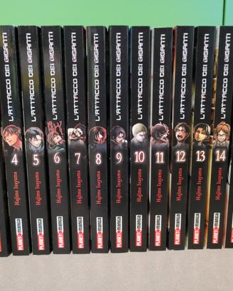 Manga l'attacco dei giganti volumi 1-34