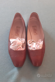 Mocassini Micol con Tacco. Pelle Marrone. Mis. 37