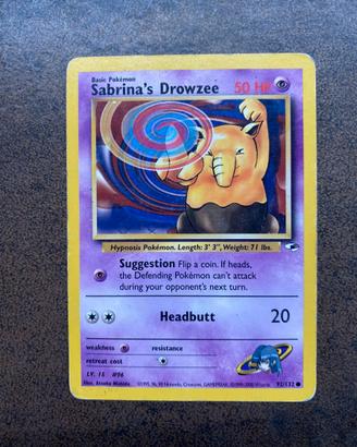 Sabrina's Drowzee Set Gym Heroes 092/132 Pokemon