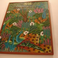 Quadro acrilico su tela Lesly Pierre 75x100 pavoni