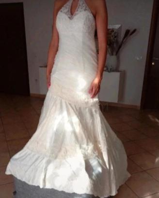 Abito da sposa avorio S modello sirena 