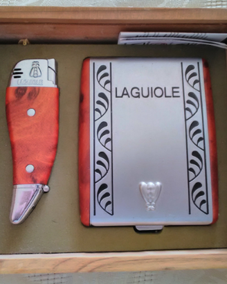 Laguiole accendino e portasigarette