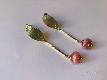 Orecchini con pietra Occhio di gatto