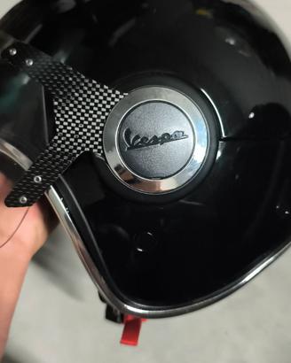 Casco jet Vespa VJ nero lucido – taglia S
